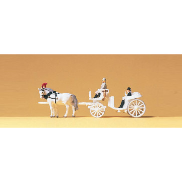 Carosse de mariage ouvert - PREISER 79479 - N 1/160