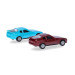 Porsche 944, 1981, lot de 2 MiniKit bleu et rouge - HERPA 012768-004 - HO 1/87
