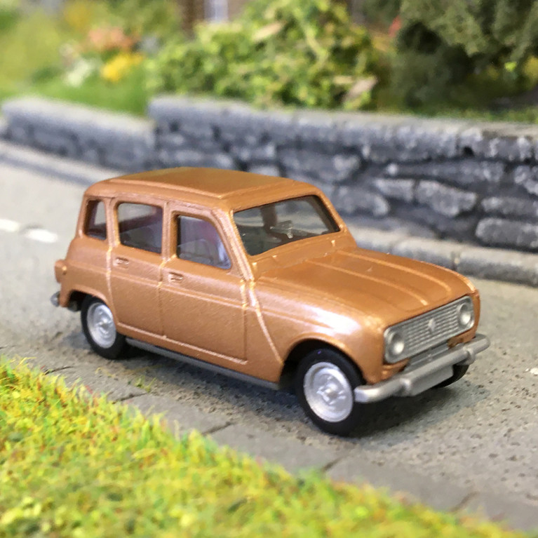 Renault R4, beige métallisé - HERPA 030199-002 - HO 1/87