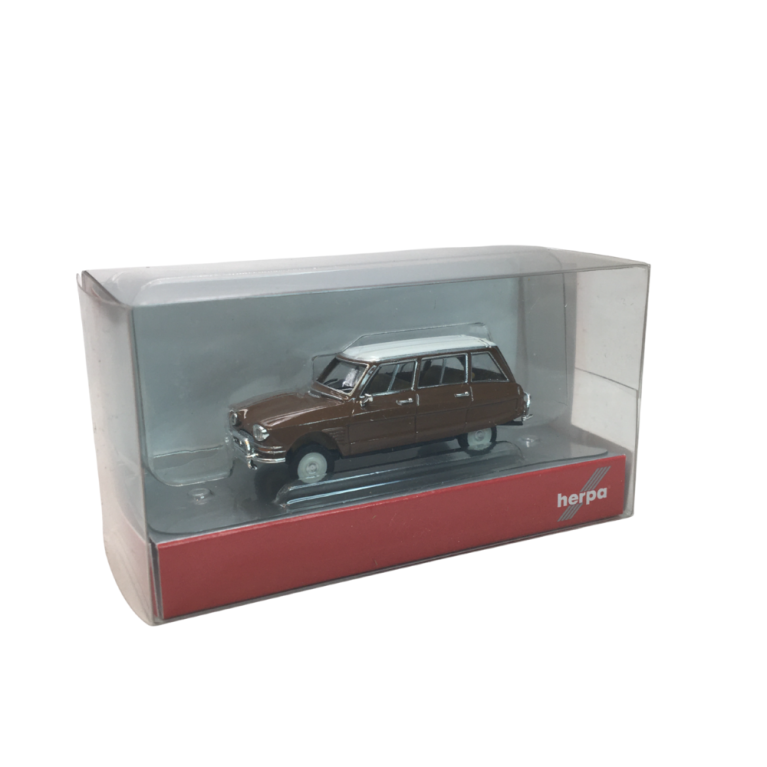 Citroën AMI 6 Break, marron (toit blanc) - HERPA 038959 - HO 1/87