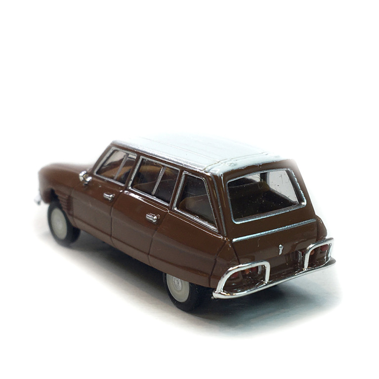 Citroën AMI 6 Break, marron (toit blanc) - HERPA 038959 - HO 1/87