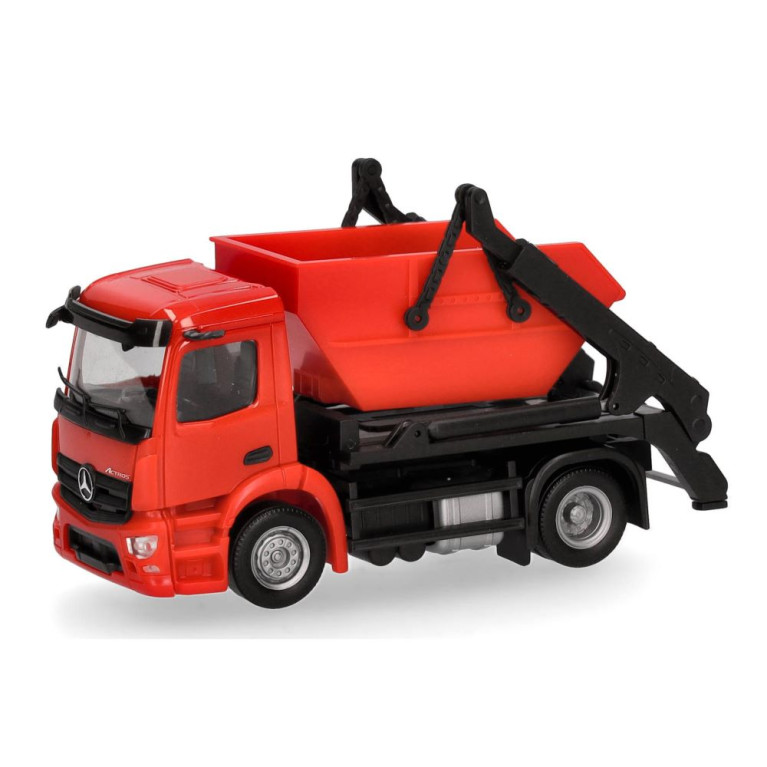 MiniKit benne Mercedes-Benz Actros S AK12, rouge - HERPA 013994 - HO 1/87