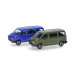 Minikit Volkswagen T4 Bus, vert olive/bleu outremer - HERPA 012805-002 - HO 1/87