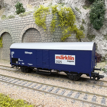 Wagon couvert 2 essieux, 2025 du Marklin magasine - MARKLIN 48525 - HO 1/87