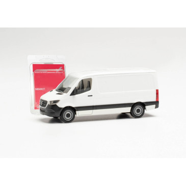 Minikit Mercedes-Benz Sprinter '18 Box à toit plat, blanc - HERPA 013871 - HO 1/87