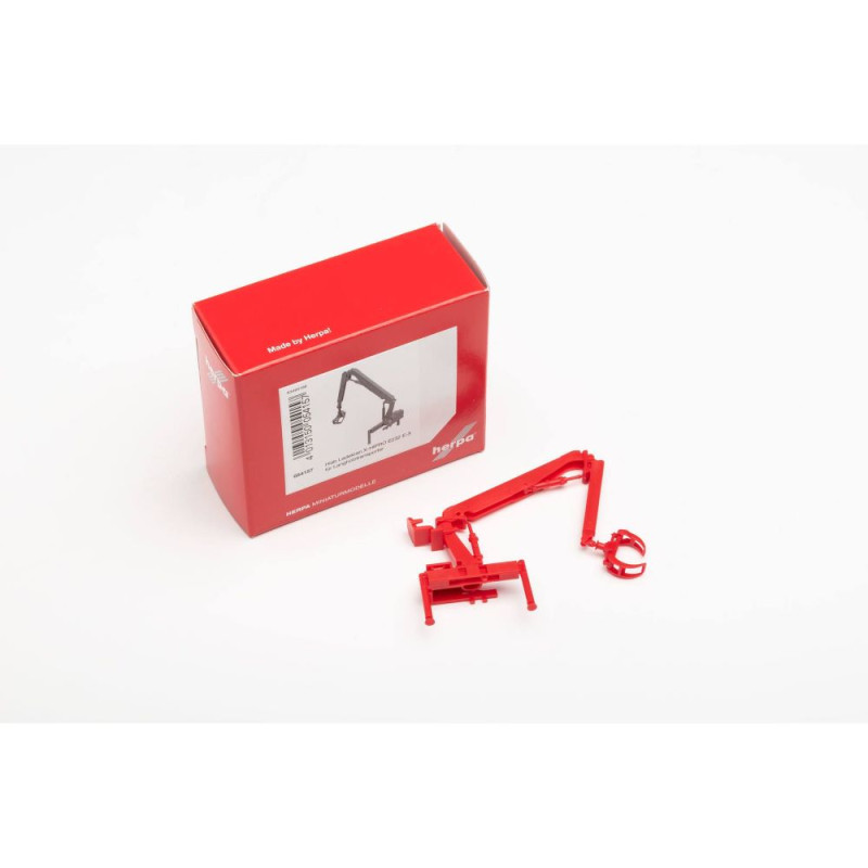 Grue de chargement Hiab X-HIPRO 232-E3 pour transporteurs de bois - HERPA 054157 - HO 1/87