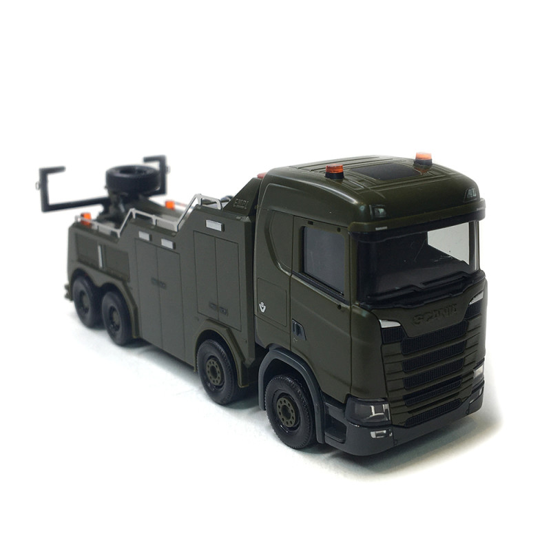 Véhicule de dépannage Scania CS 20 ND Empl Bison  "Armée luxembourgeoise" - HERPA 747196 - HO 1/87
