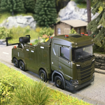 Véhicule de dépannage Scania CS 20 ND Empl Bison  "Armée luxembourgeoise" - HERPA 747196 - HO 1/87
