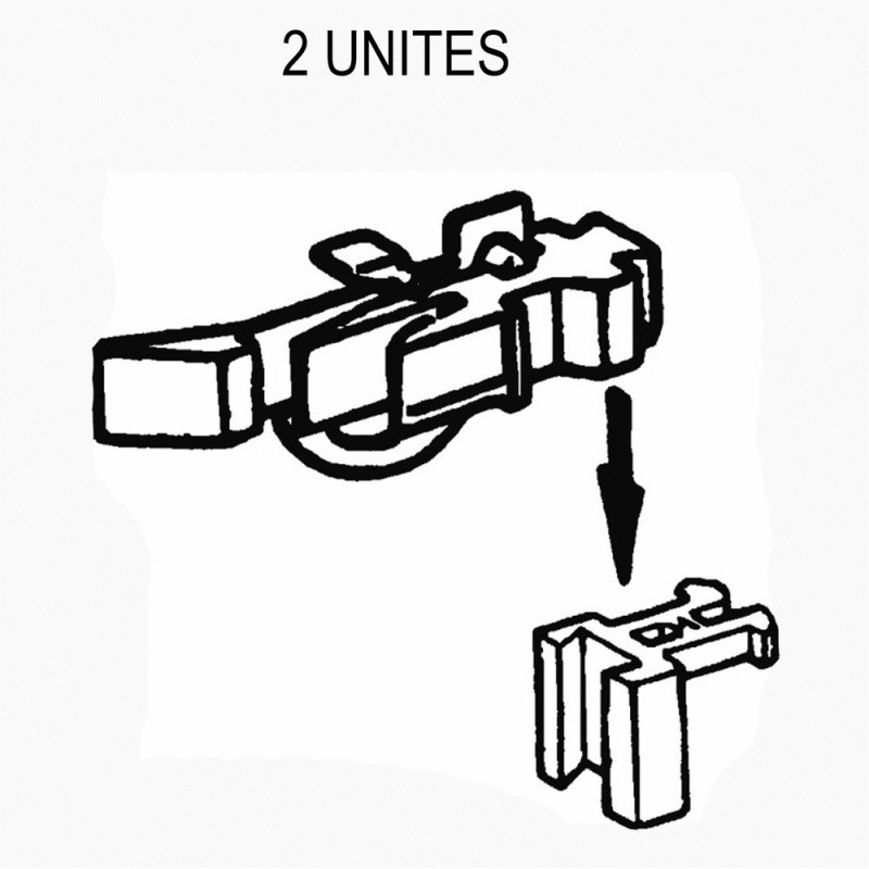 2 attelages et support court NEM réglable en hauteur -HO-1/87-ROCO 40386