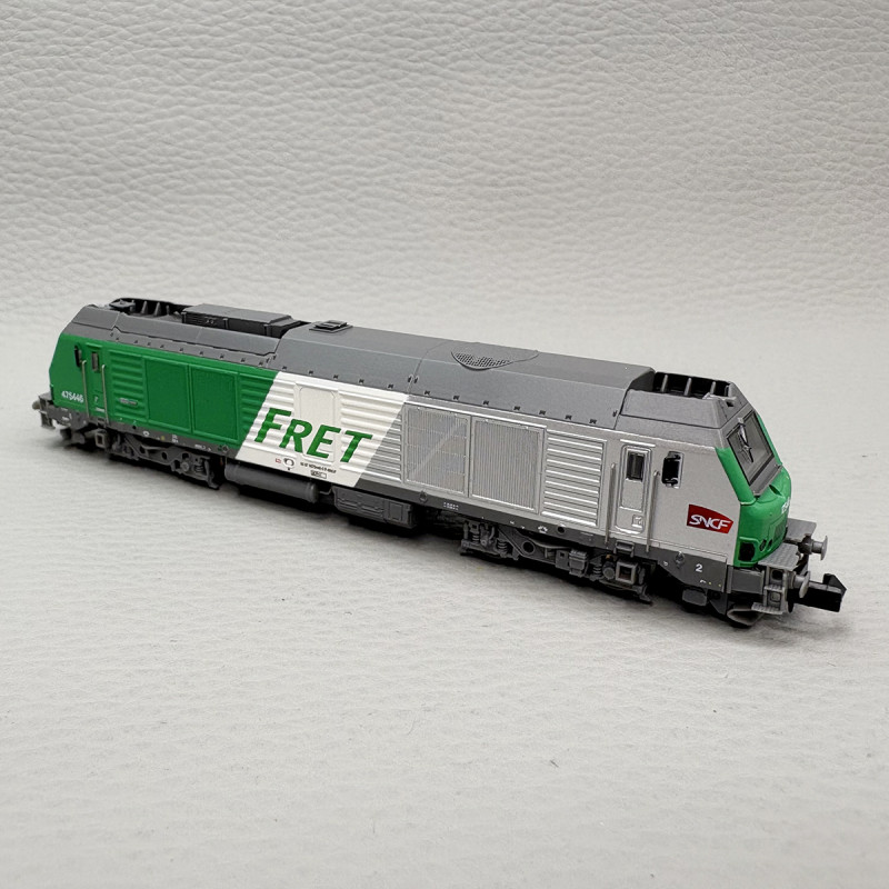 Locomotive diesel, BB 75446, "FRET", logo Carmillon, SNCF - REE NW-293