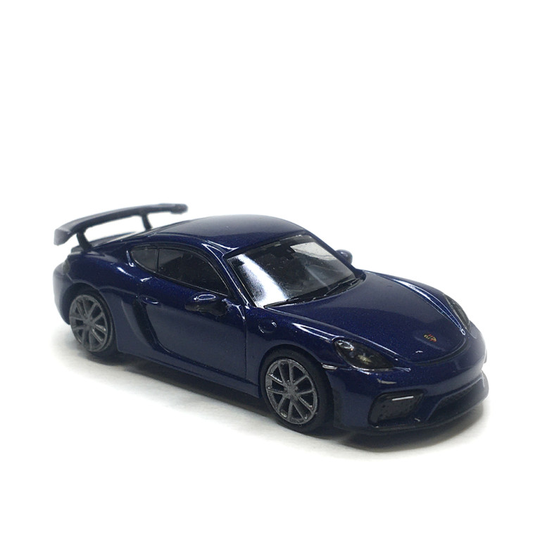Porsche 718 Cayman, bleu métallisé, 2019 - Minichamps 870067600 - 1/87