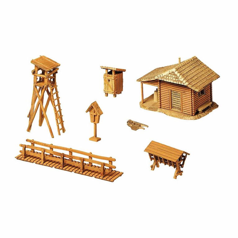 Pavillon de chasse avec mirador et accessoires-N-1/160-FALLER 272532