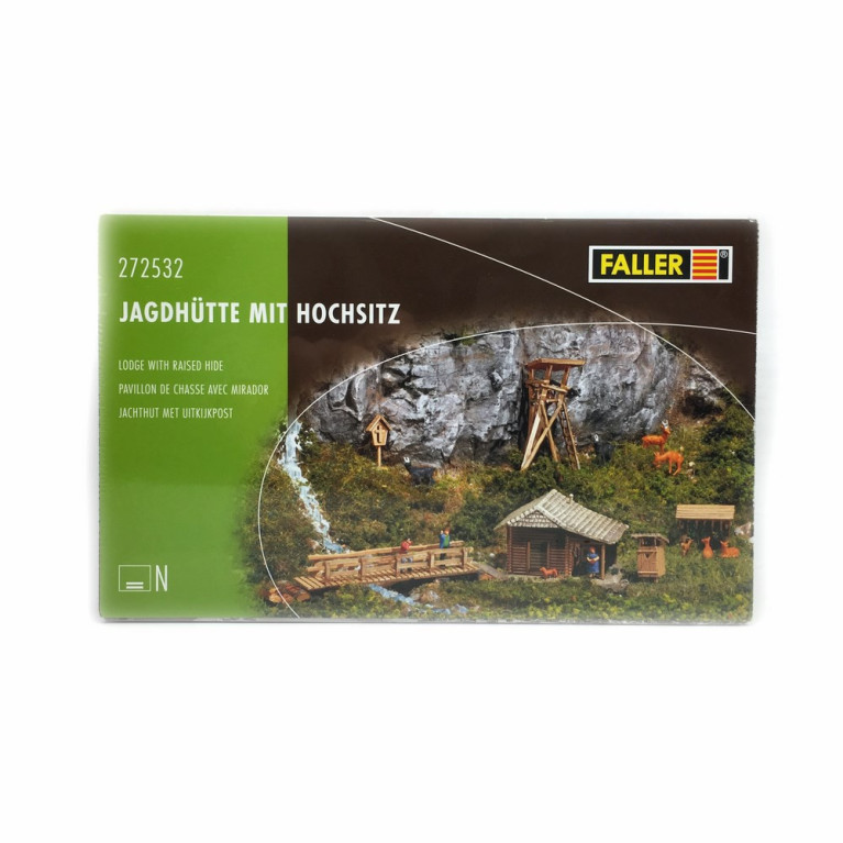 Pavillon de chasse avec mirador et accessoires-N-1/160-FALLER 272532