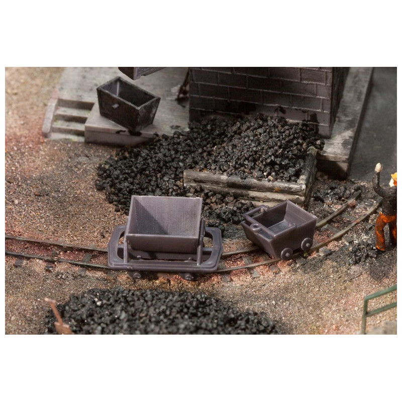2 Wagonnets et 2 berlines - Faller 180916 - HO 1/87