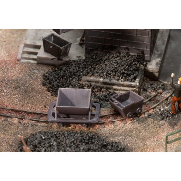 2 Wagonnets et 2 berlines - Faller 180916 - HO 1/87