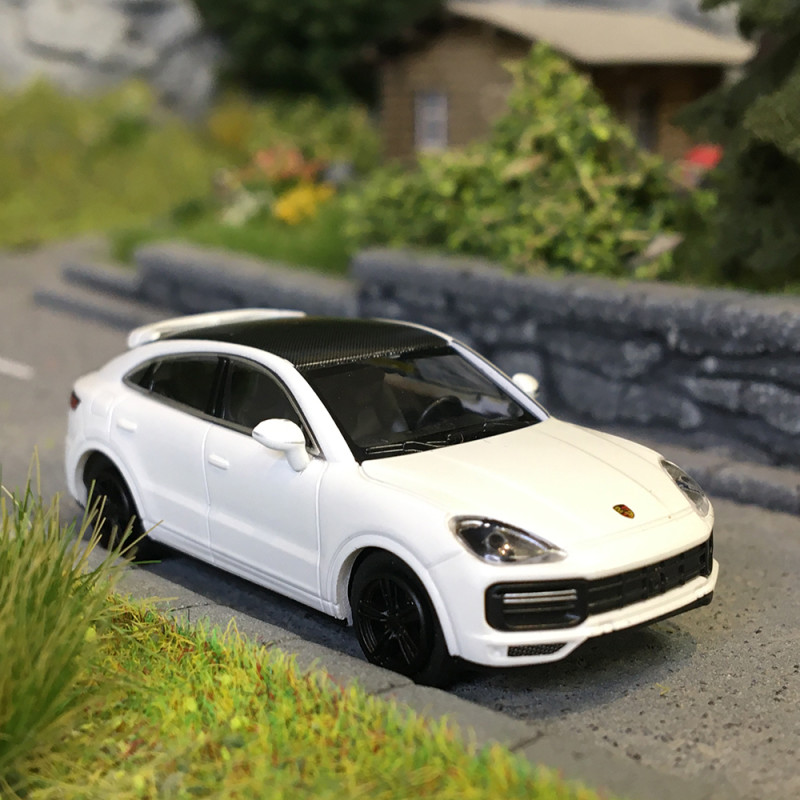 Porsche Cayenne Turbo coupé, blanc, 2019 - Minichamps 870069120 - 1/87