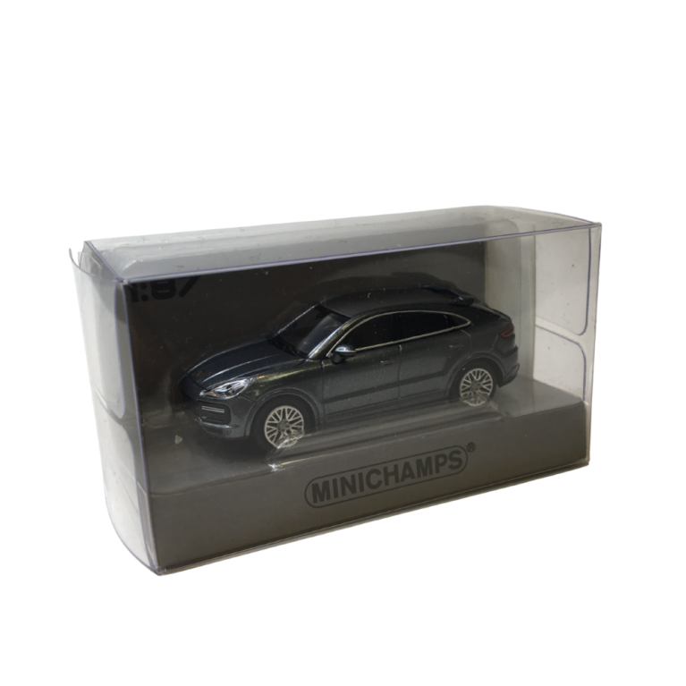 Porsche Cayenne Turbo coupé, gris métallisé, 2019 - Minichamps 870069122 - 1/87