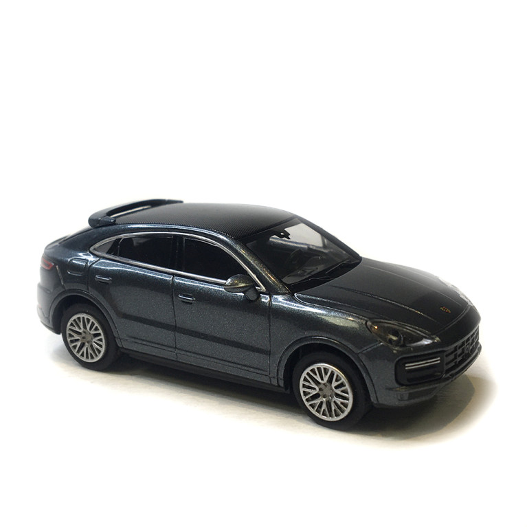 Porsche Cayenne Turbo coupé, gris métallisé, 2019 - Minichamps 870069122 - 1/87