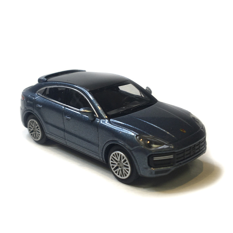 Porsche Cayenne Turbo coupé, bleu métallisé, 2019 - Minichamps 870069124 - 1/87