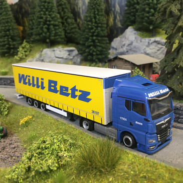 Semi-remorque bâchée MAN TGX "Willi Betz" - HERPA 318808 - HO 1/87