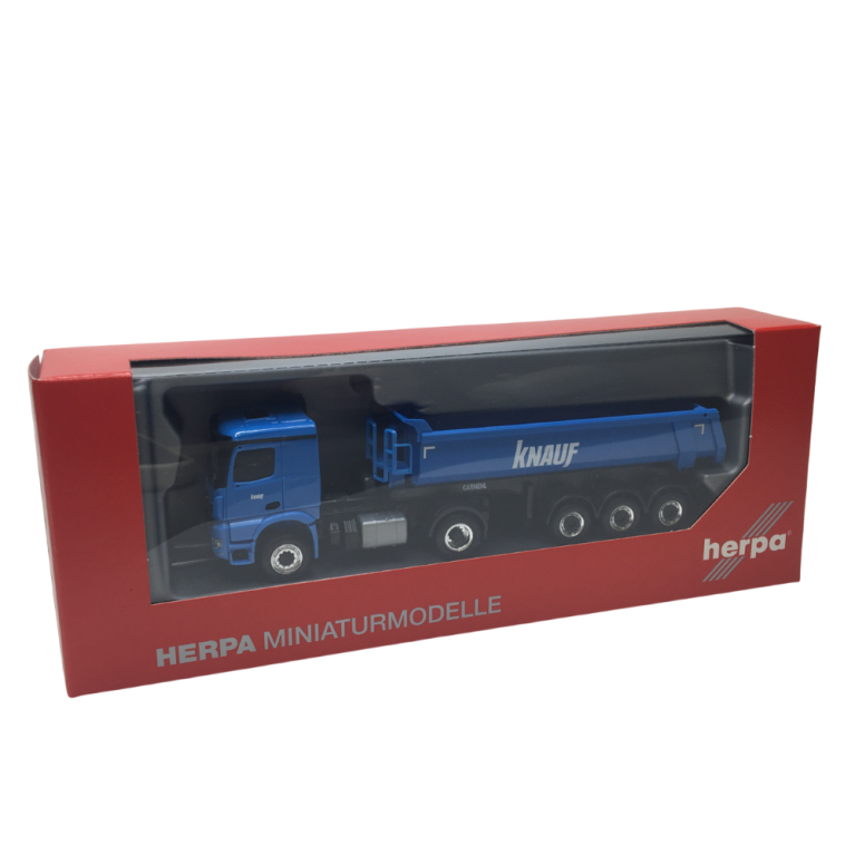 Mercedes-Benz Semi-remorque à benne ronde - HERPA 319096 - HO 1/87