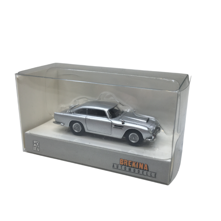 Aston Martin DB5 coupé, gris argent "James Bond" - BREKINA 15225 - HO 1/87