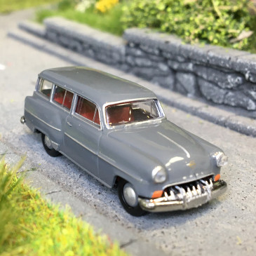 Opel Olympia Rekord caravan, gris foncé, 1954 - BREKINA 20243 - HO 1/87