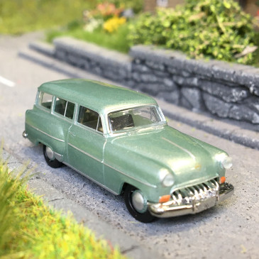 Opel Olympia Rekord caravan, vert clair, 1954 - BREKINA 20248 - HO 1/87