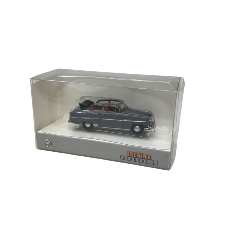 Opel Olympia Rekord découvrable, gris foncé, 1954 - BREKINA 20250 - HO 1/87