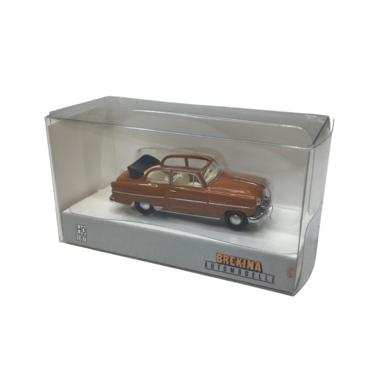 Opel Olympia Rekord découvrable, marron clair, 1954 - BREKINA 20252 - HO 1/87