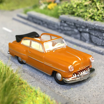 Opel Olympia Rekord découvrable, marron clair, 1954 - BREKINA 20252 - HO 1/87