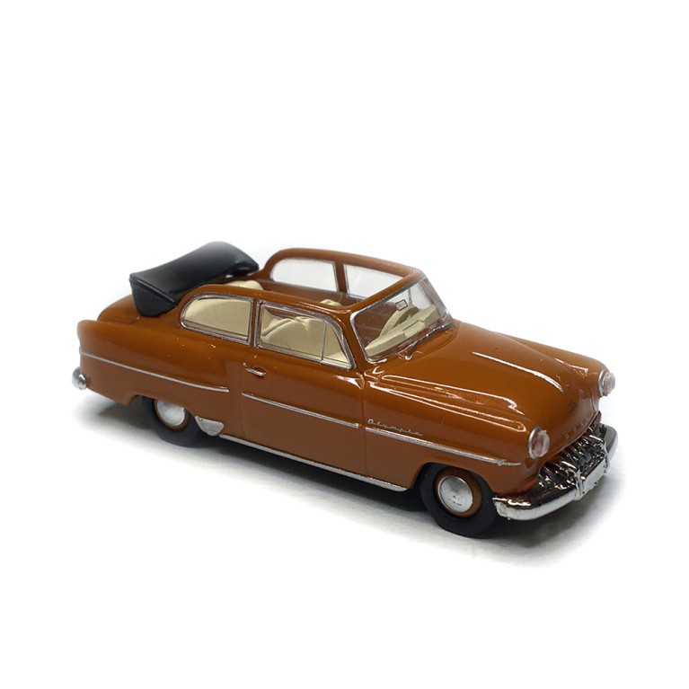 Opel Olympia Rekord découvrable, marron clair, 1954 - BREKINA 20252 - HO 1/87