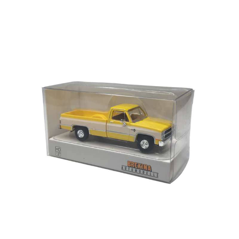 Chevrolet C10, jaune / blanc, 1982 - BREKINA 19655 - HO 1/87