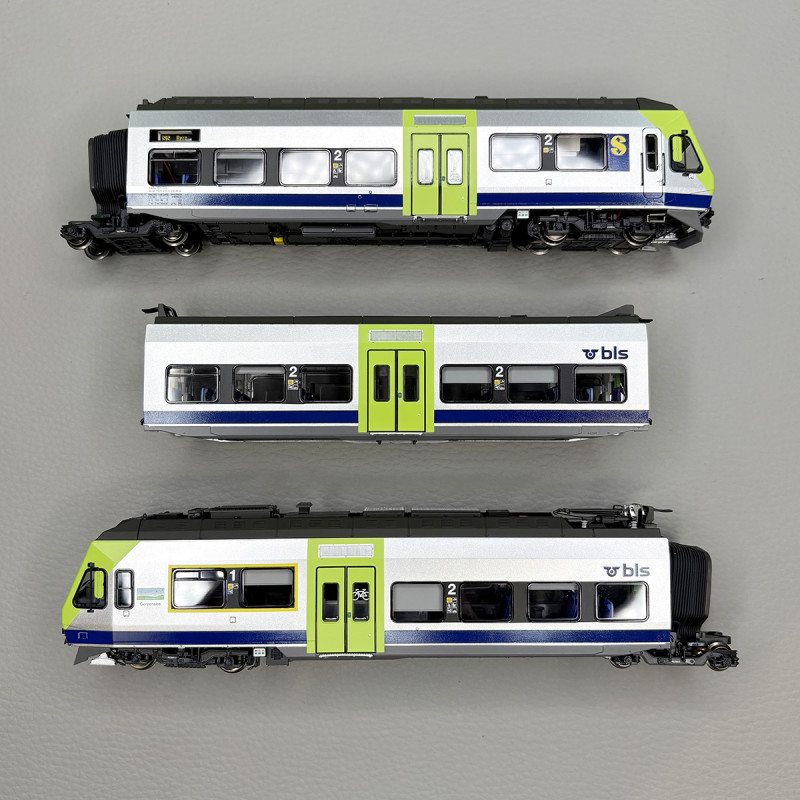 Automotrice RAbE 525 010, NINA "Gerzensee", 3 éléments, BLS - LSMODELS 17202DCS