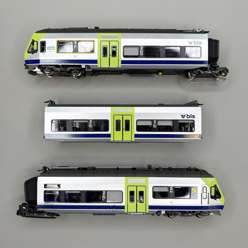 Automotrice RAbE 525 010, NINA "Gerzensee", 3 éléments, BLS - LSMODELS 17202ACS
