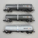 3 wagons citernes type Zacns, GATX loué à Wascosa - ROCO 6600143