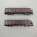 2 wagons tombereau type OOm/s, ÖBB, voie étroite  - ROCO 6640004