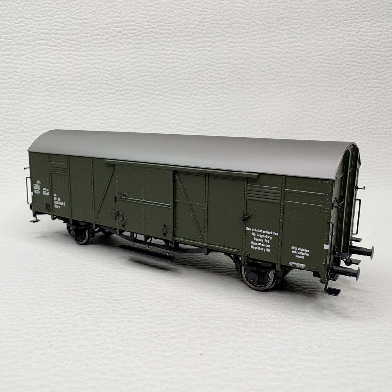 Wagon couvert Glm-u, 2 essieux, DR - BRAWA 50991