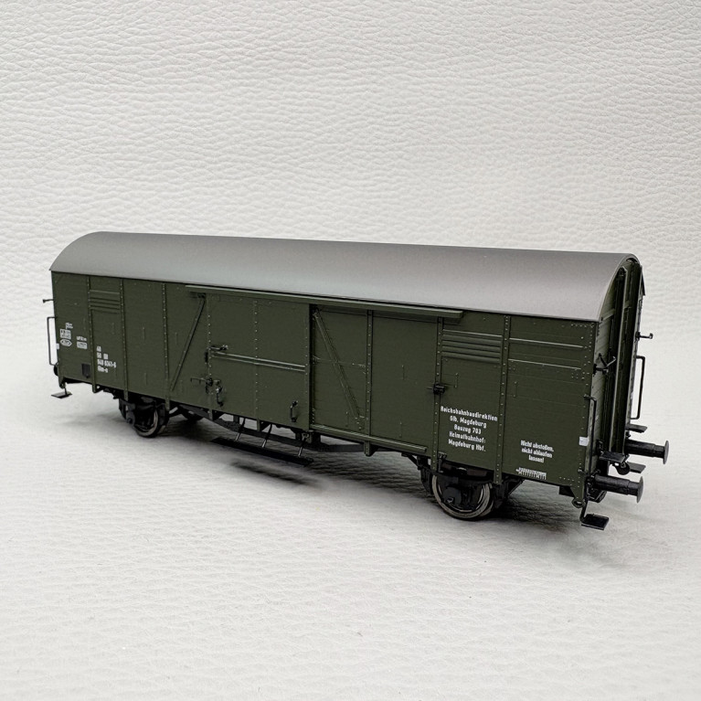 Wagon couvert Glm-u, 2 essieux, DR - BRAWA 50991