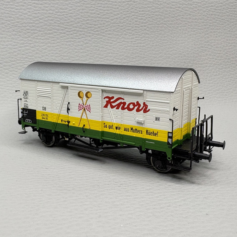 Wagon couvert Gms30, 2 essieux, "Knorr", DB - BRAWA 51135