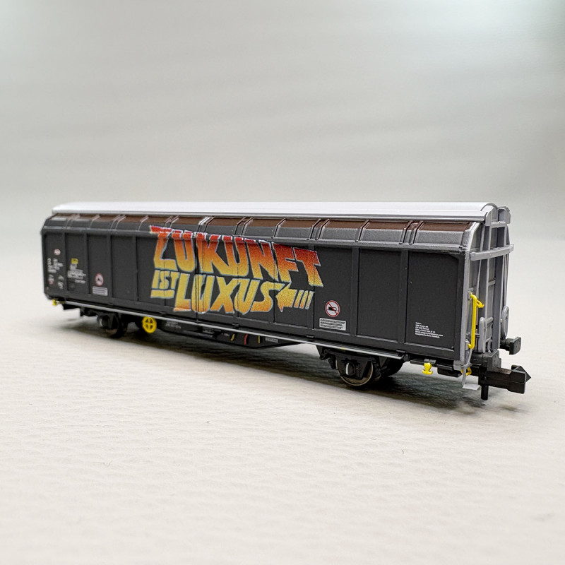 Wagon à parois coulissantes Hbbillns avec graffiti, SBB - HOBBYTRAIN H24669