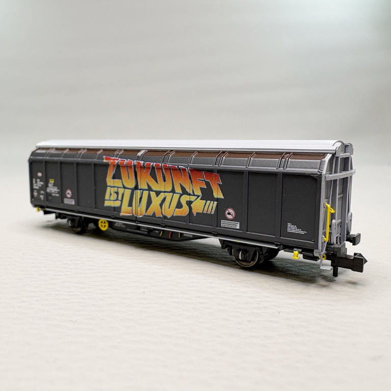 Wagon à parois coulissantes Hbbillns avec graffiti, SBB - HOBBYTRAIN H24669