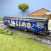 Wagon à parois coulissantes Hbbillns avec graffiti, SBB, Ep. VI - HOBBYTRAIN H24667 - N 1/160