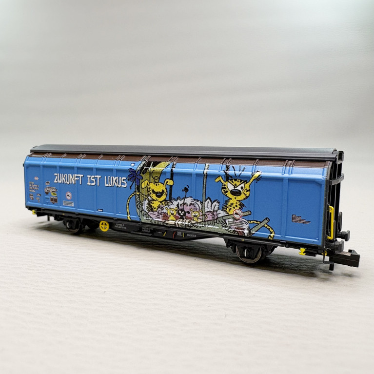 Wagon à parois coulissantes Hbbillns avec graffiti, SBB - HOBBYTRAIN H24666