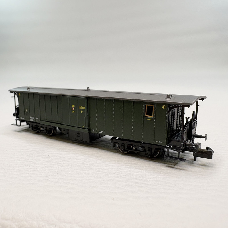 Voiture voyageurs type F4, fourgon à bagages, SBB / CFF - BRAWA 65088