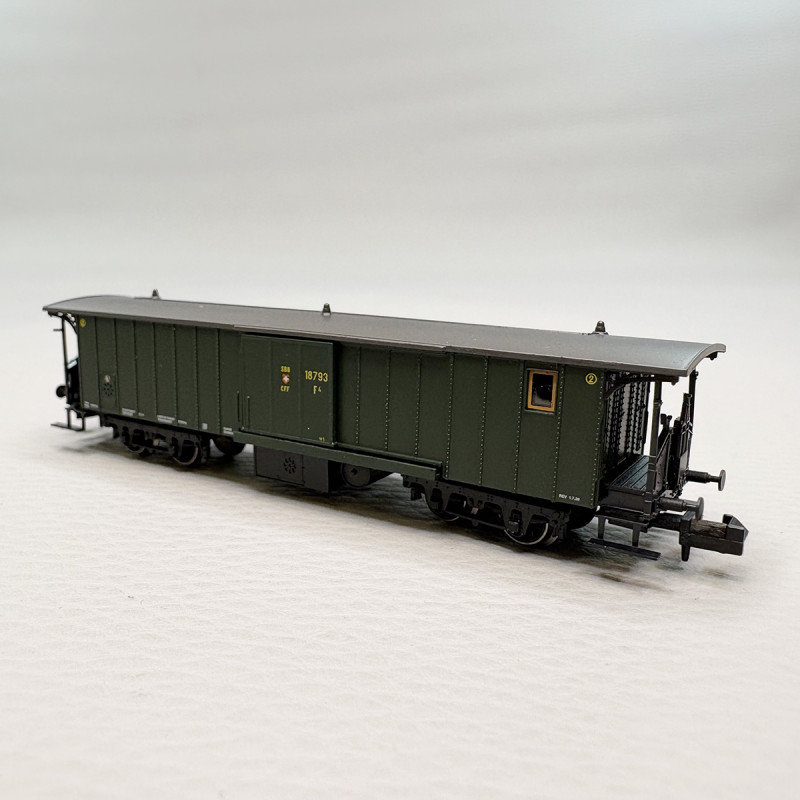 Voiture voyageurs type F4, fourgon à bagages, SBB / CFF - BRAWA 65088