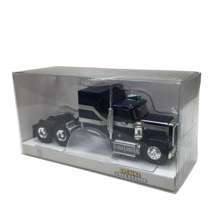Tracteur Chevrolet Bison, bleu foncé / argent, 1980 - BREKINA 85785 - HO 1/87
