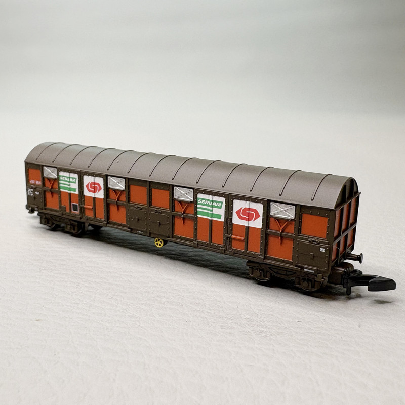 Wagon couvert transport de marchandises "Sernam", SNCF - AZAR MODELS W04-SN