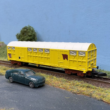 Wagon couvert transport de bétails "logo vache", SNCF, Ep. IV et V - AZAR MODELS W04-VA - Z 1/220