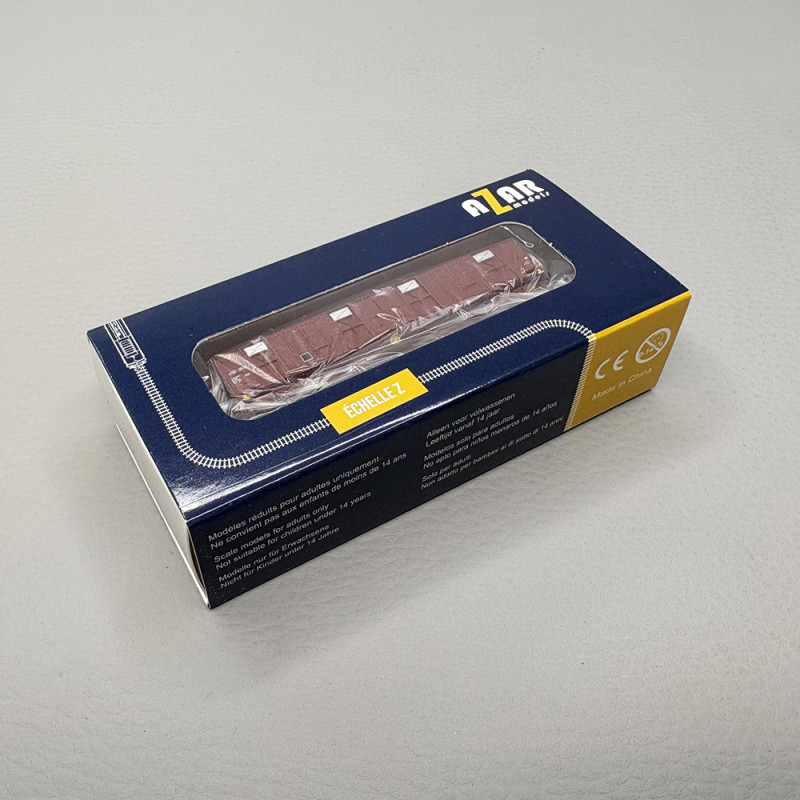 Wagon couvert transport de marchandises "livrée standard", SNCF - AZAR MODELS W04-ST